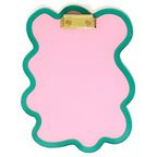 Pink and Teal Squiggle Clipboard - Blissfully Lavender BoutiqueKailo Chic