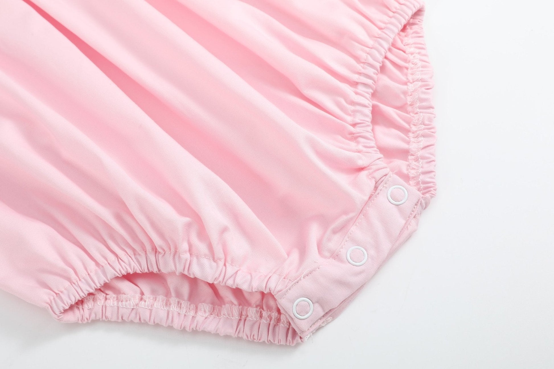 Pink & White Smocked Bubble Romper