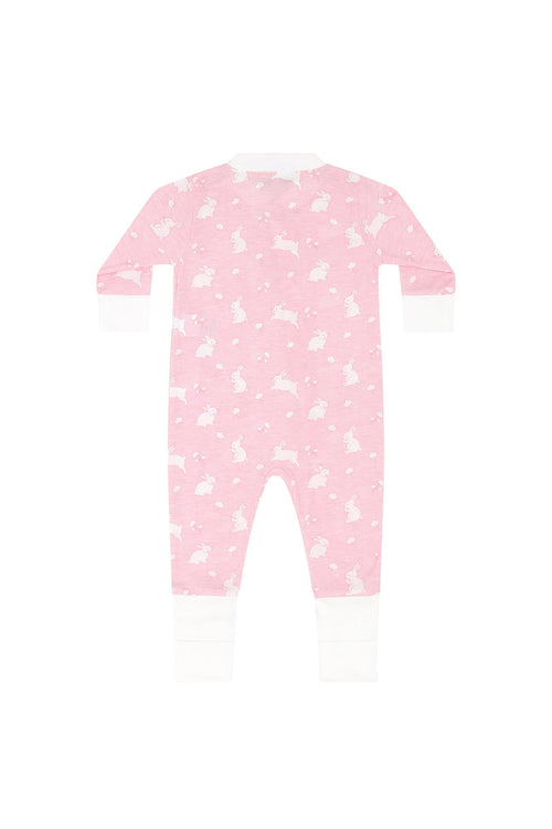 Pink Bunny Cotton Coverall