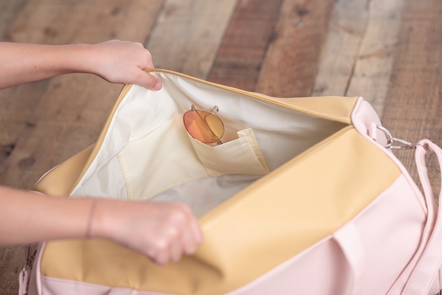 Pink Colorblock Weekend Duffel Bag - Blissfully Lavender BoutiqueOopsie Daisy