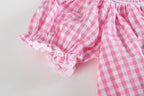 Pink Gingham Classic Smocked Bishop Dress