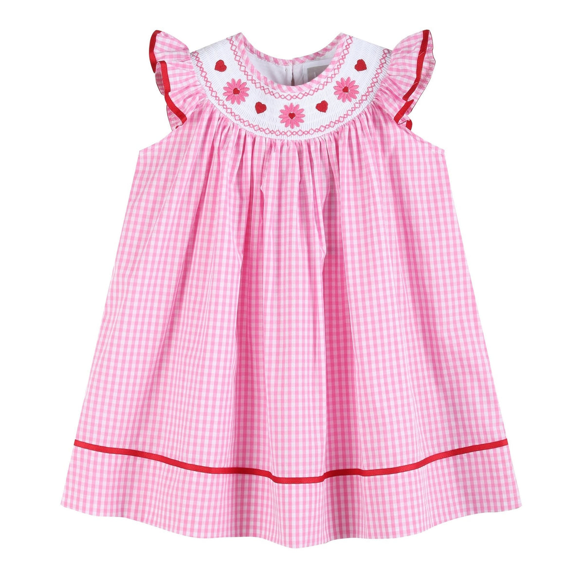 Light Pink Gingham A-Line Dress, 3-6M | Lil Cactus