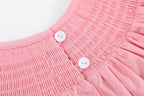 Pink Hearts Smocked Romper