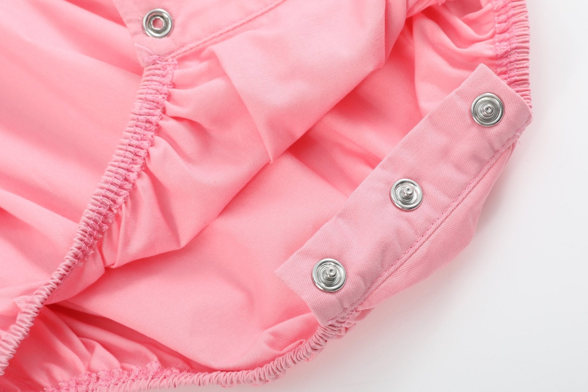 Pink Hearts Smocked Romper