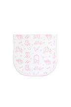 Pink Lone Star Toile Burp Cloth - Blissfully Lavender BoutiqueNella Pima