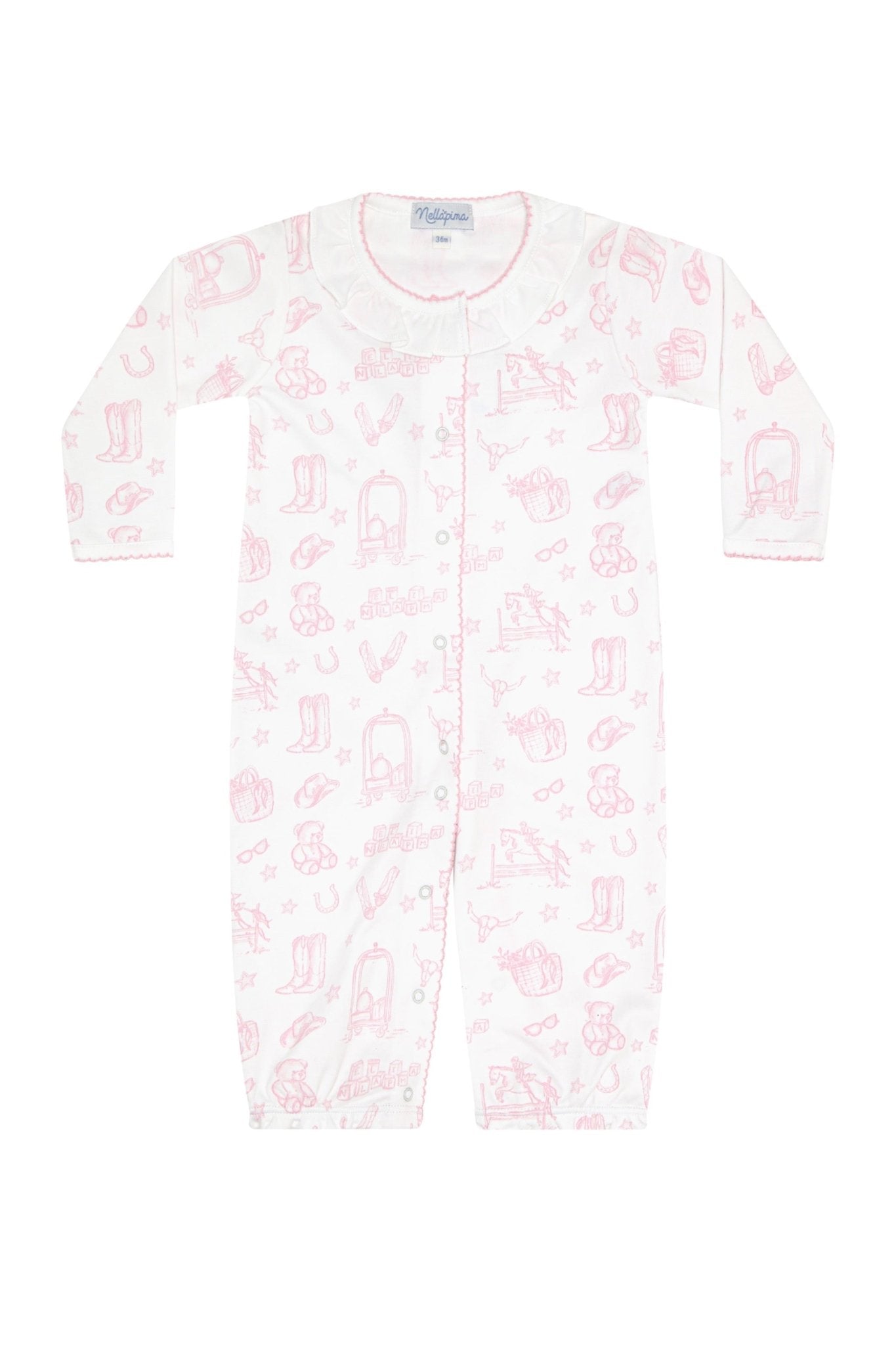 Pink Lone Star Toile Converter Gown - Blissfully Lavender BoutiqueNella Pima