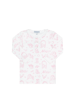 Pink Lone Star Toile Pajamas - Blissfully Lavender BoutiqueNella Pima
