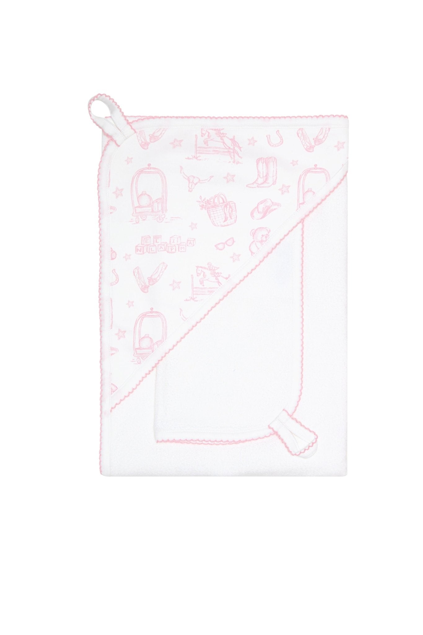 Pink Lone Star Toile Towel - Blissfully Lavender BoutiqueNella Pima