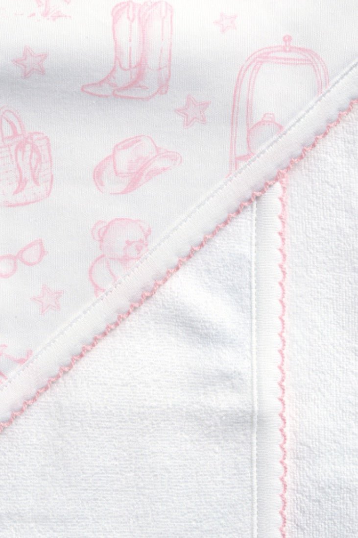 Pink Lone Star Toile Towel - Blissfully Lavender BoutiqueNella Pima