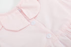 Pink Petal Collared Smocked Bubble Romper
