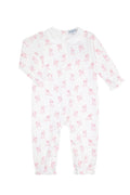 Pink Puppy Love Print Romper long sleeve - Blissfully Lavender BoutiqueNella Pima