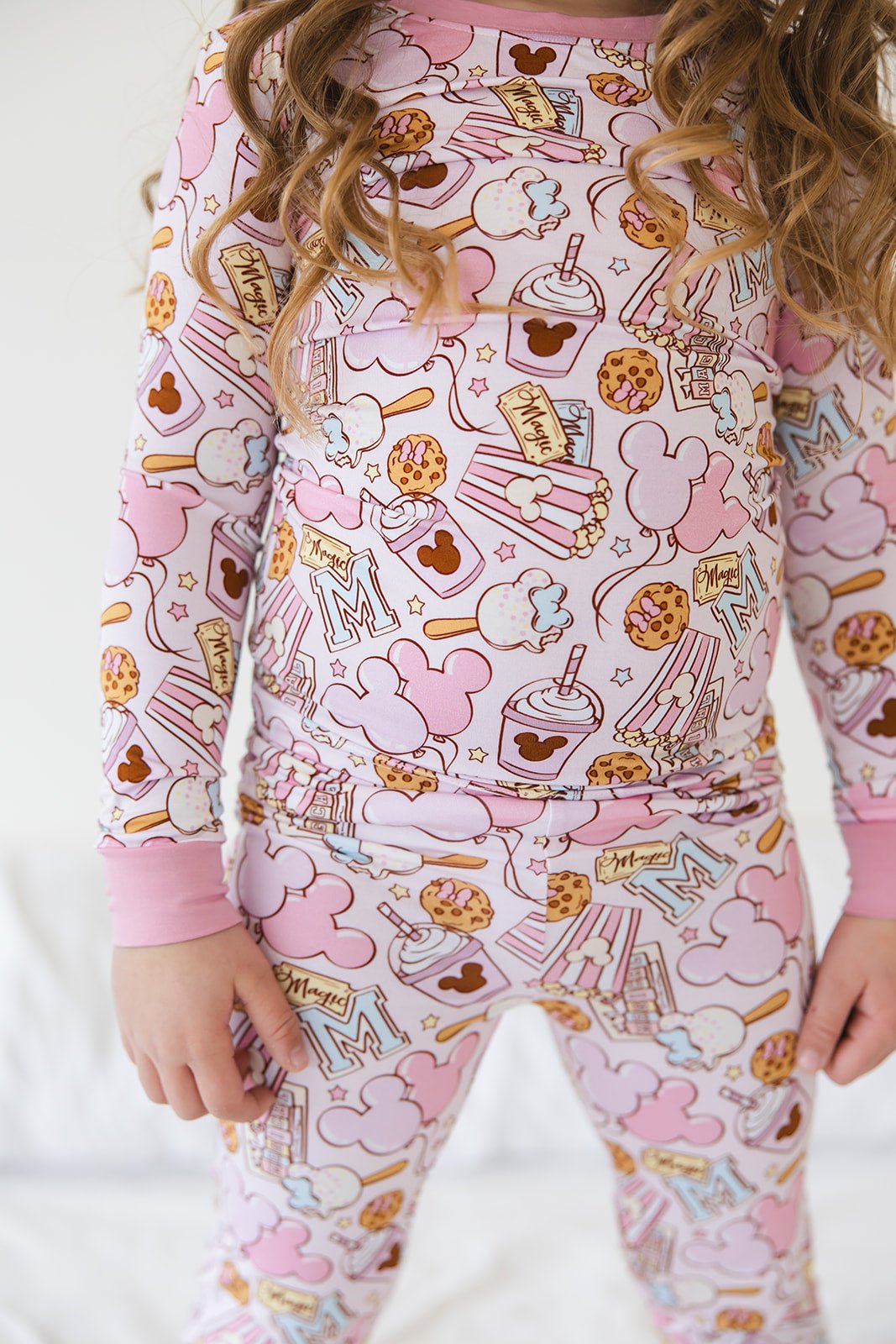 Pink Snacks Bamboo Pajama Set - Blissfully Lavender BoutiqueBlush Lotus