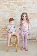 Pink Snacks Bamboo Pajama Set - Blissfully Lavender BoutiqueBlush Lotus