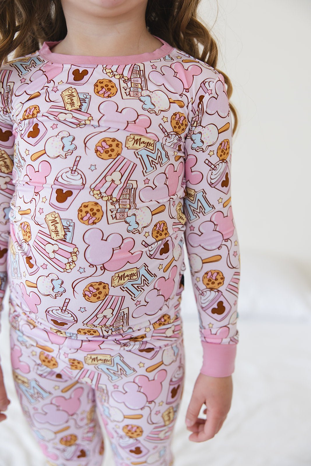 Pink Snacks Bamboo Pajama Set - Blissfully Lavender BoutiqueBlush Lotus