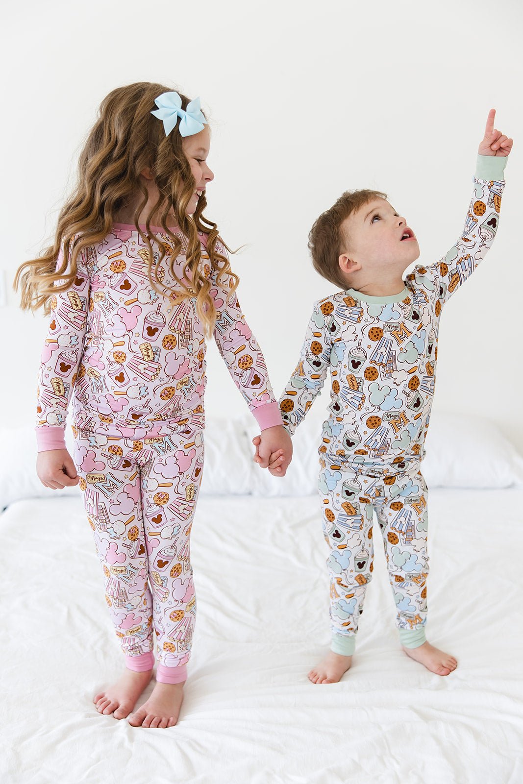 Pink Snacks Bamboo Pajama Set - Blissfully Lavender BoutiqueBlush Lotus