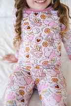 Pink Snacks Bamboo Pajama Set - Blissfully Lavender BoutiqueBlush Lotus