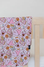 Pink Snacks - Lightweight Blanket - Blissfully Lavender BoutiqueBlush Lotus