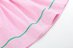 Pink Stripe Smocked Watermelon Dress