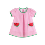 Pink Watermelon Dress with Bloomers