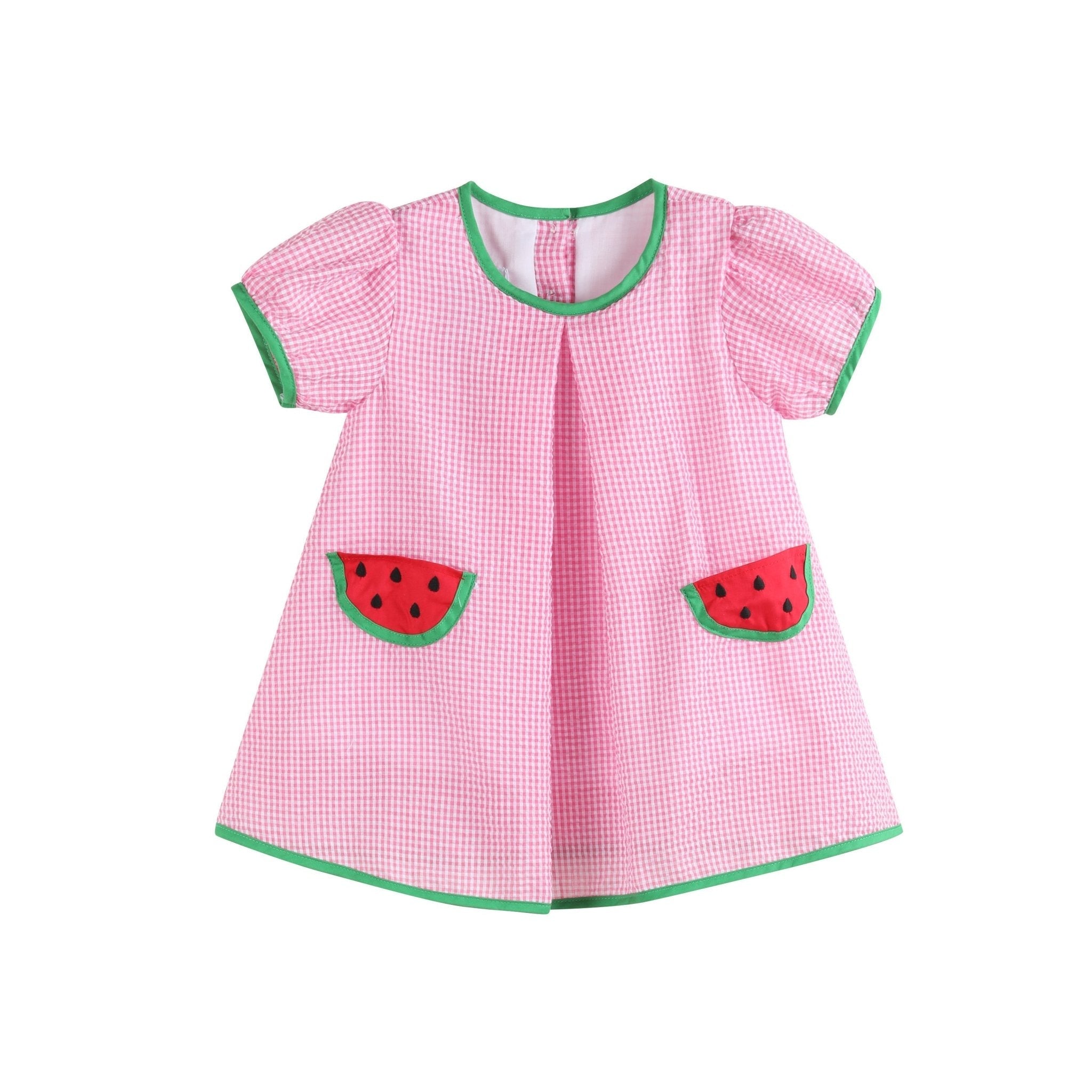 Pink Watermelon Dress with Bloomers