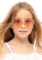 Pink Flower Power Sunglasses