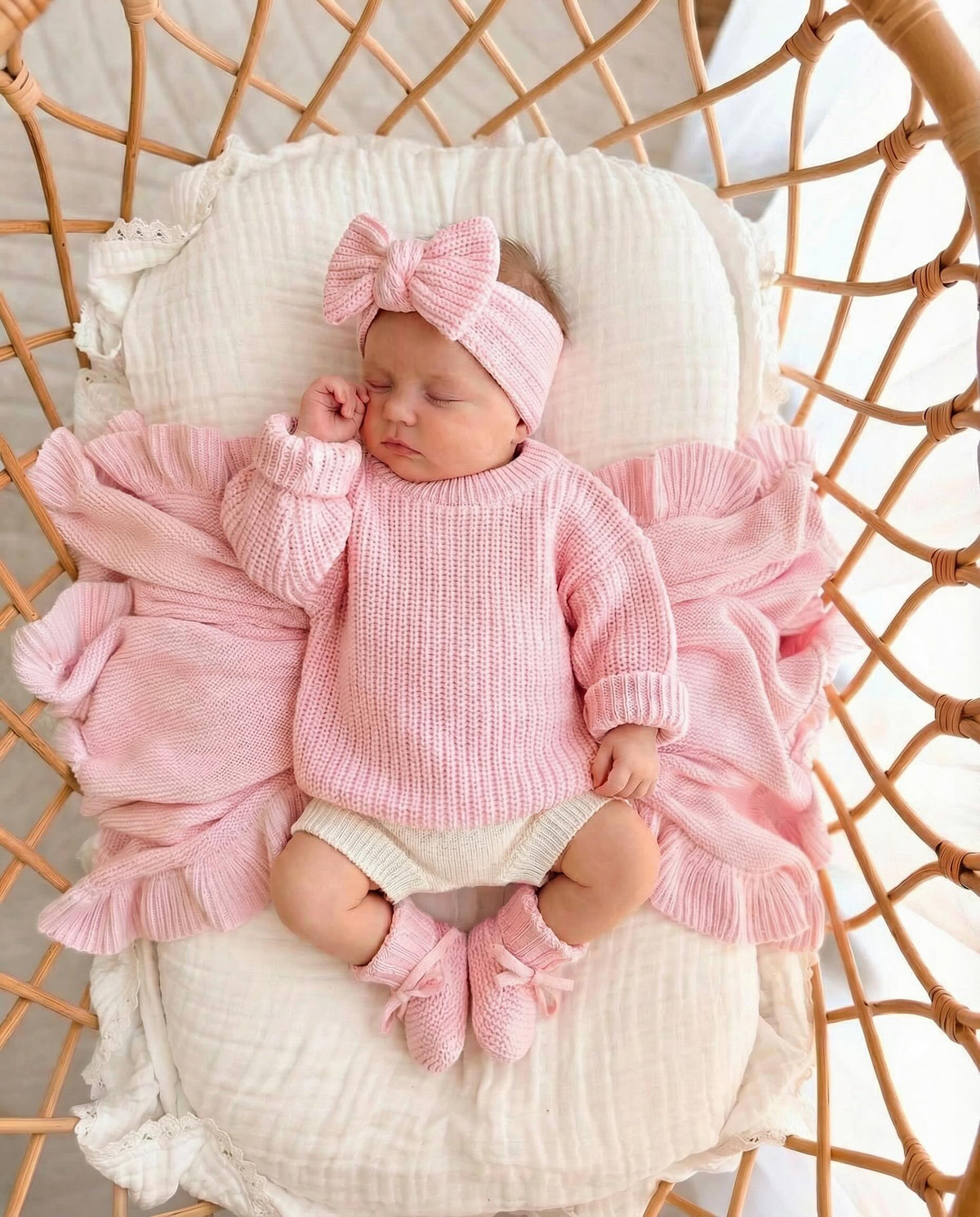 Chunky Knit Sweater | Pink