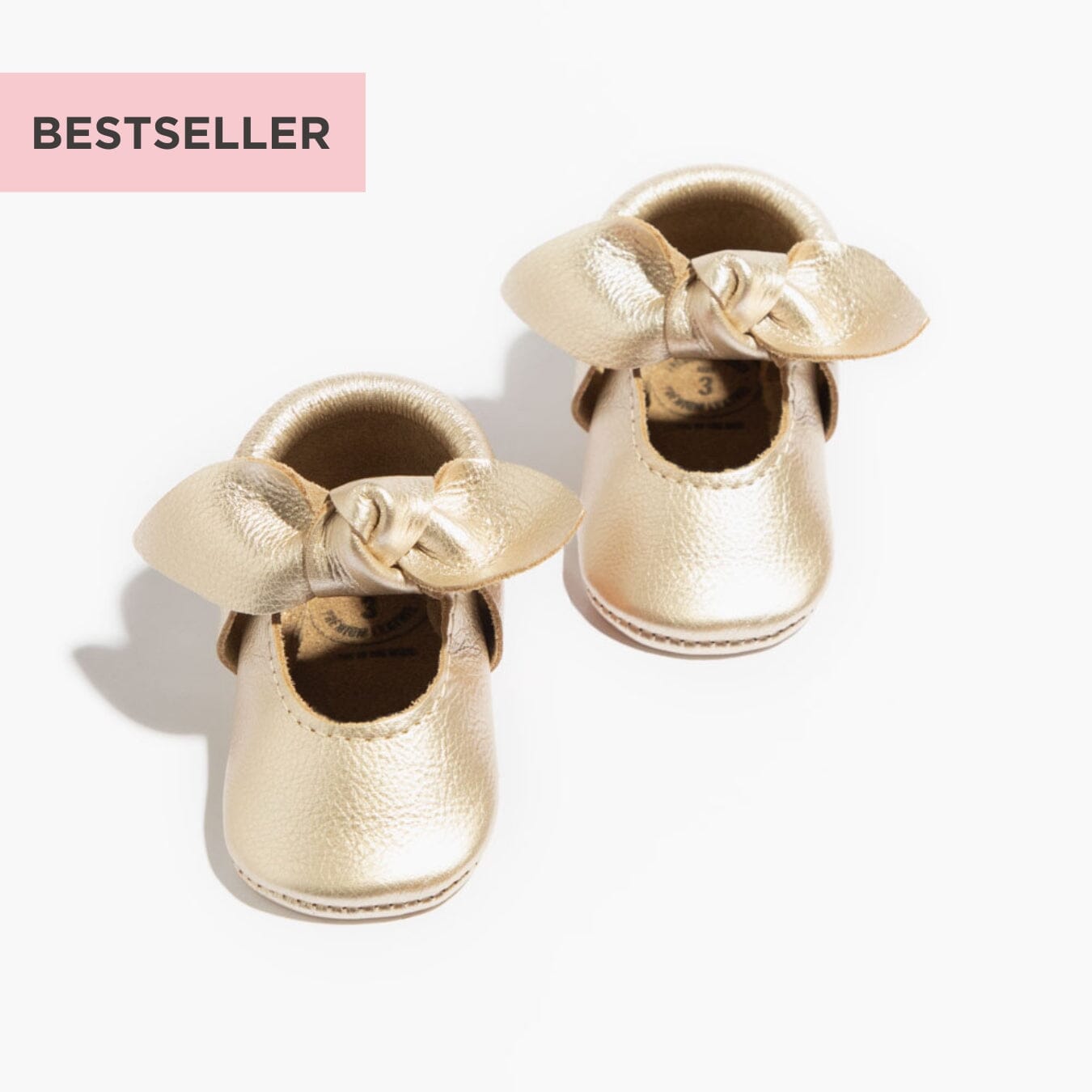 Platinum Knotted Bow Baby Shoe - Blissfully Lavender BoutiqueFreshly Picked