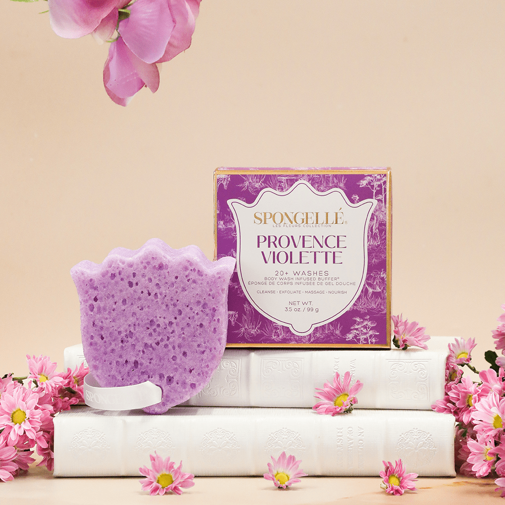 Provence Violette | Les Fleurs Body Buffer - Blissfully Lavender BoutiqueSpongellé