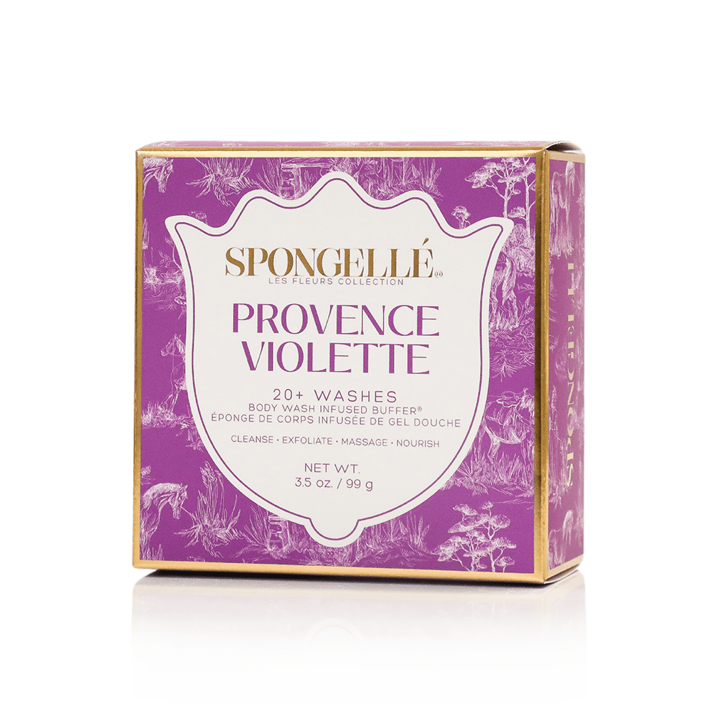 Provence Violette | Les Fleurs Body Buffer - Blissfully Lavender BoutiqueSpongellé
