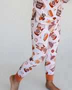 Pumpkin Spice Bamboo Two Piece Pajama Set