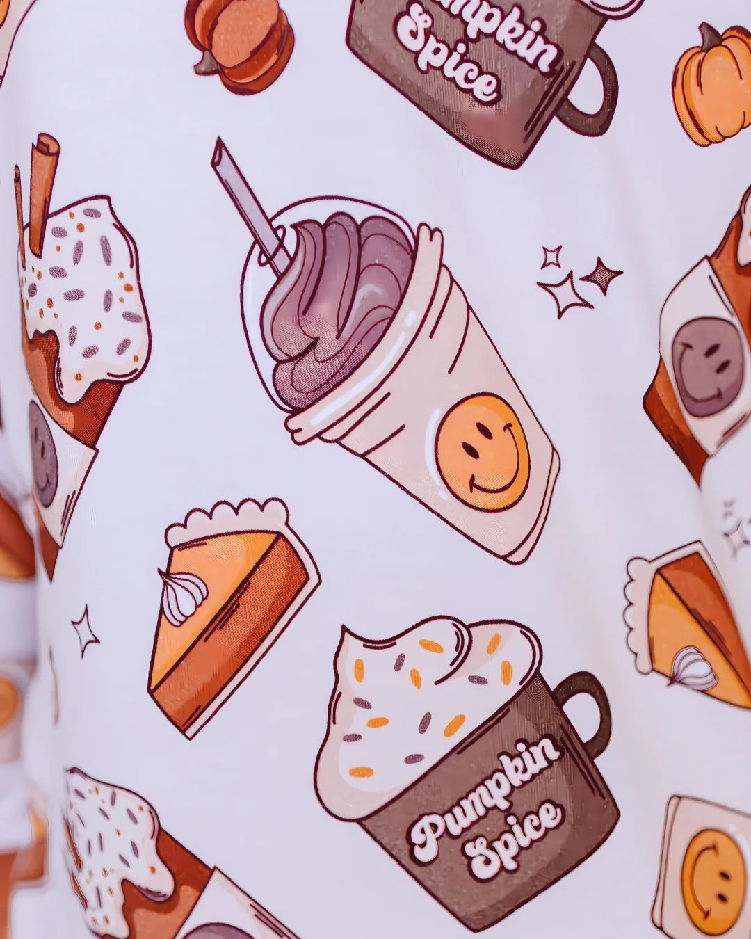 Pumpkin Spice Bamboo Two Piece Pajama Set