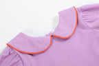 Purple Halloween Scene Girls Dress