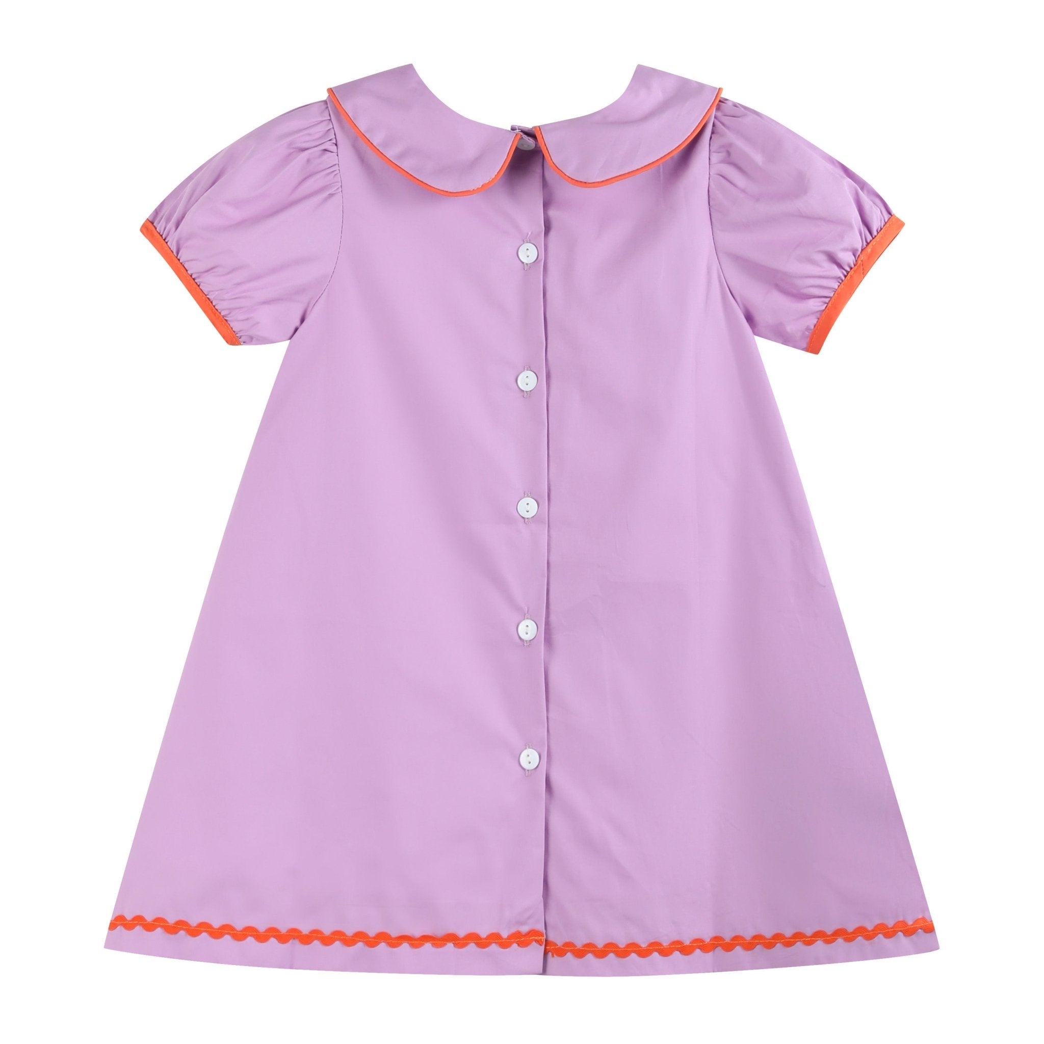 Purple Halloween Scene Girls Dress