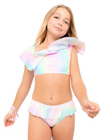 Rainbow Ruffle Bikini