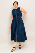 Raw Beauty Denim Midi Dress - Blissfully Lavender BoutiqueFlying Tomato