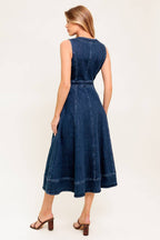 Raw Beauty Denim Midi Dress - Blissfully Lavender BoutiqueFlying Tomato