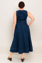 Raw Beauty Denim Midi Dress - Blissfully Lavender BoutiqueFlying Tomato