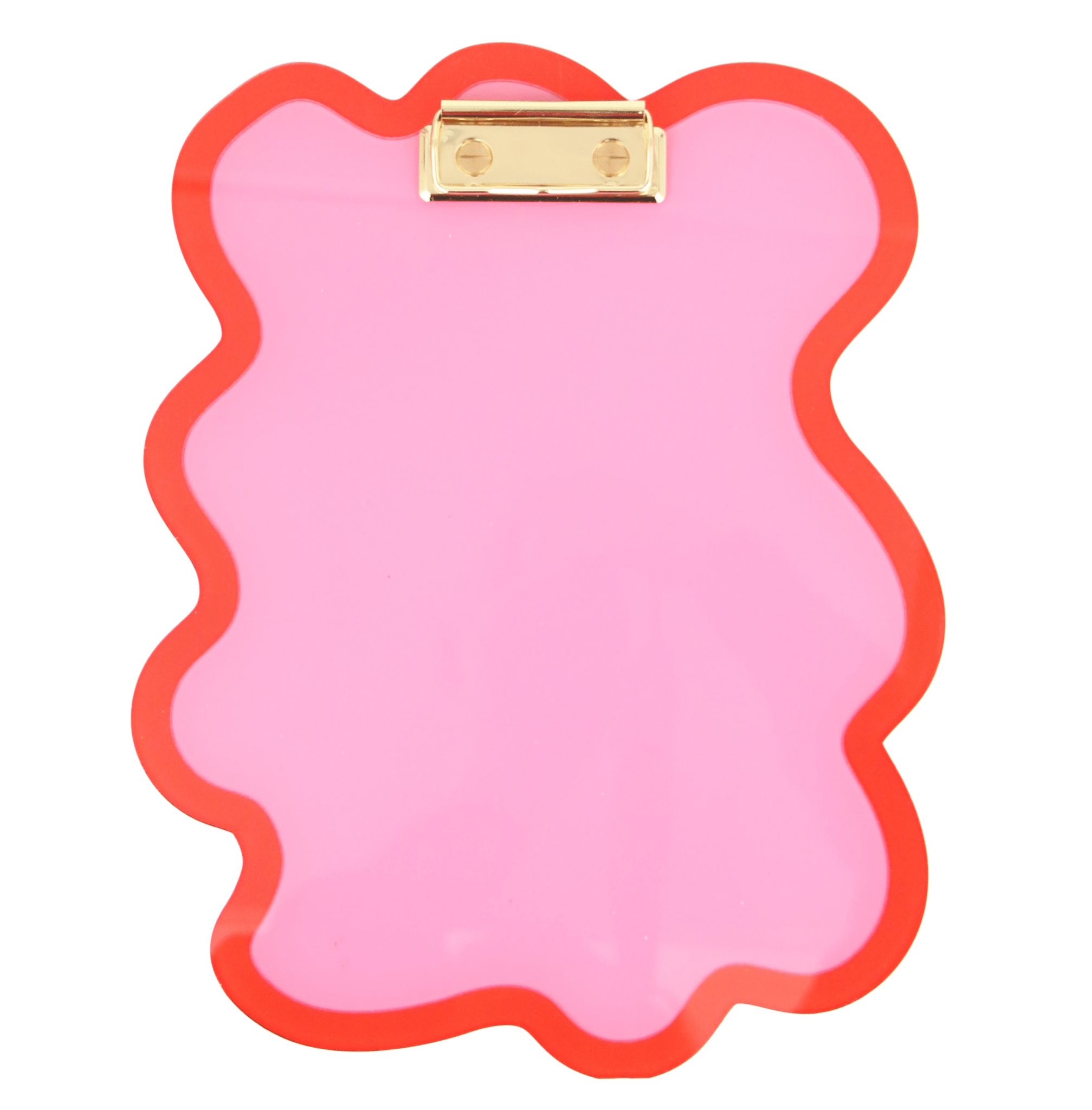 Red and Pink Squiggle Acrylic Clipboard - Blissfully Lavender BoutiqueKailo Chic