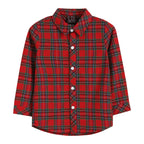 Red & Green Tartan Button-Up