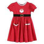 Red Santa Dress with Black Sash