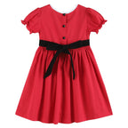 Red Santa Dress with Black Sash