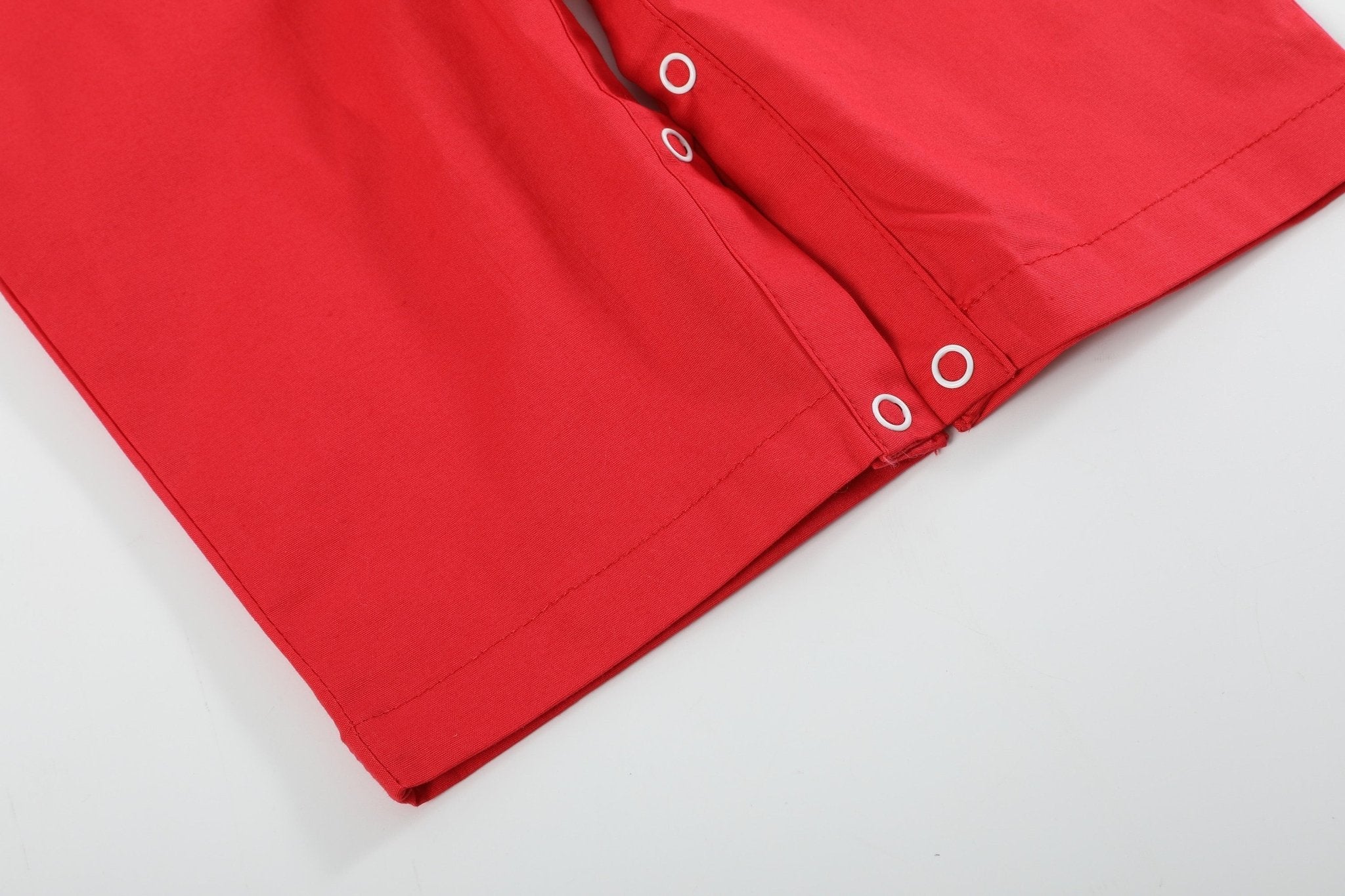 Red Santa Sleigh Overalls