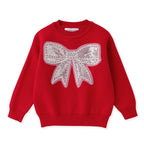 Red Sweater with Glitter Bow