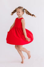 Red Tank Pocket Twirl Dress - Blissfully Lavender BoutiqueMila & Rose ®