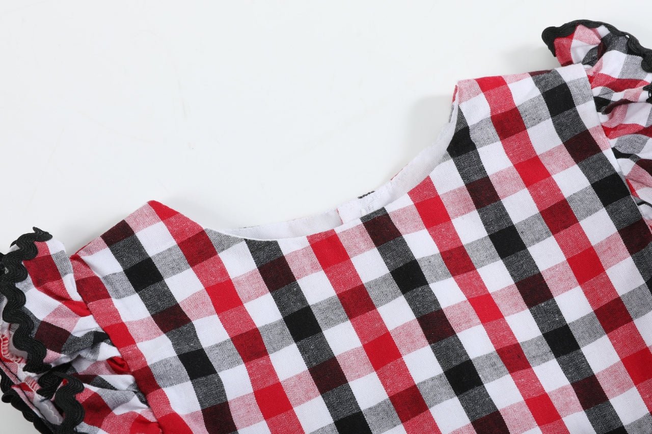 Red White Blue Bow Romper