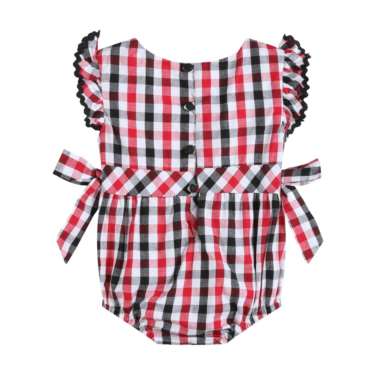 Red White Blue Bow Romper