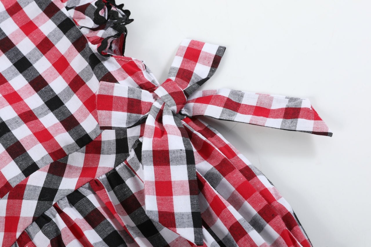 Red White Blue Bow Romper