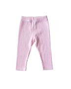Pink Ribbed Leggings for Kids