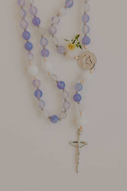 St. Teresa of Calcutta Rosary – Blue & White Beads