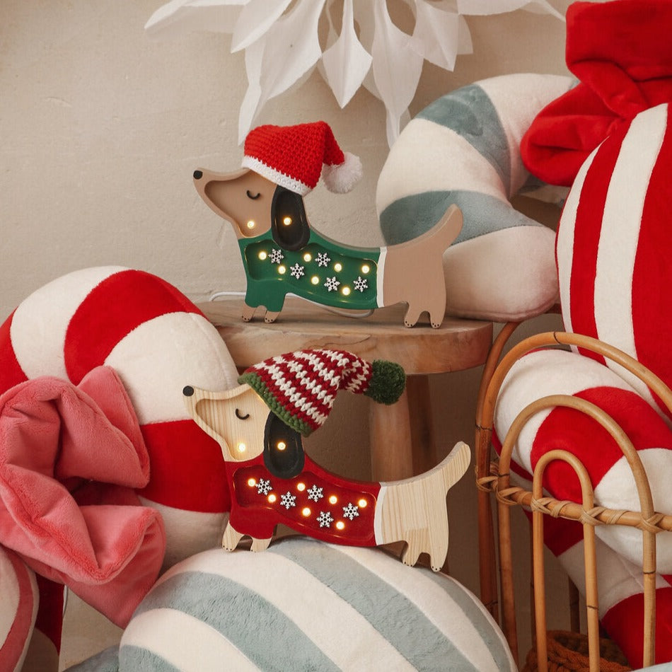 Little Lights Mini Holiday Puppy Lamp (Limited Edition)